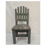 Primitive Wood Slat Garden Yard Art Chair