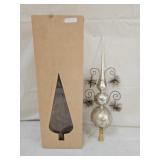 Vintage Mercury Glass Christmas Tree Topper