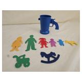 Vintage E-Z Por Pistol Cup, Craft People Cut Outs