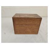 Antique Sunkist Recipe Outfit Oak Recipe Box