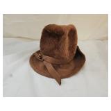1950s Mr. John Classic Selene Italy Roll Brim Hat
