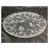 Vintage Cambridge Rose Point Torte Platter