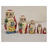 Russian Santa Claus Nesting Dolls