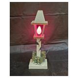 Vintage Japan Christmas Cardboard Lamp Post