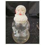 Vintage Santa Claus Plastic Candy Container