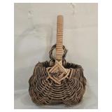 Antique Miniature Wicker Buttocks Basket