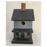 Vintage Hand Painted Wood Cottage Style Birdhouse