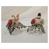 Vintage Japan Christmas Pick Tabletop Decorations