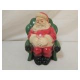 Vintage Chalkware Santa Claus Sleeping Coin Bank