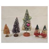 Vintage Bottle Brush Christmas Trees