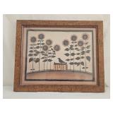 Mary Beth Baxter Sunflowers Folk Art Print