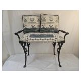 Antique Victorian Cast Iron Vanity Bench