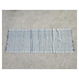 Vintage 26" x 72" Striped Weave Rug