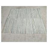 Vintage 66" x 82" Striped Weave Rug