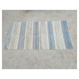 Vintage 36" x 72" Striped Weave Rug