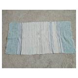 Vintage 26" x 49" Striped Weave Rug