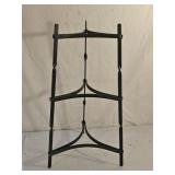 19thC 3 Tier Wrought Iron Farmhouse Cookware Stand