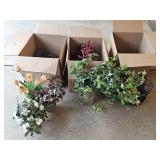 Wire Basket, Faux Flowers, Vases, Wreath, Decor