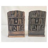 Vintage Cast Metal Bookshelf Book Ends