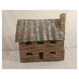 Handmade Folk Art Decorative Wooden Log Cabin