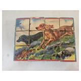 Vintage Wooden Cube Puzzle