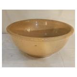 10" Antique Vintage Yellowware Stoneware Bowl