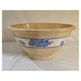 14" Antique Vintage Yelloware Stoneware Bowl