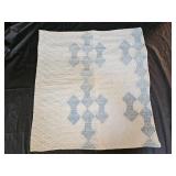 Vintage 21" x 22" Patchwork Doll Quilt