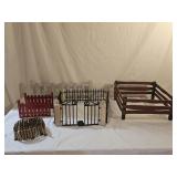 Folk Art Iron and Wood Fences