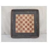 Folk Art Checker Board Painting on Wood