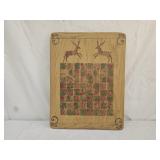 Susan L Stalh Checker Board Painting on Wood
