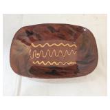 Lester Breininger Folk Art Redware Pottery Tray