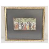 Radha and Krishna Narrative Scene Framed Print