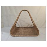 Vintage Mid Century A Frame Wicker Magazine Holder