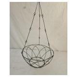Vintage Primitive Hanging Wire Basket