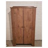 Antique Primitive Farmhouse 2 Door Pantry Cabinet