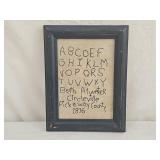 1816 Folk Art Reproduction Simple Sampler