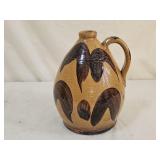 8" Greg Shooner Folk Art Redware Pottery Jug