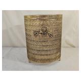 Vintage Hollywood Regency Wastebasket