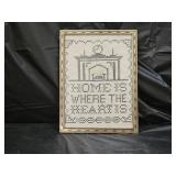 Vintage Framed Cross Stitch Sampler