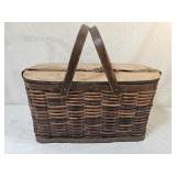 Vintage Ratan Hawkeye Refrigerator Picnic Basket