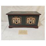 Seltzer Mini Replica Folk Art Wooden Chest