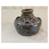 3" Marie Rogers Folk Art Stoneware Ugly Face Jug