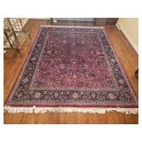 Karachi Keshan Wool 8 x 10.2 Rug Made in Pakistan