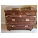 Vintage Mid Century Modern Walnut 4 Drawer Chest