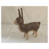 Hand Painted Folk Art Composite Rabbit