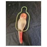 Vintage Celluloid Perched Bird Toy