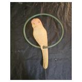 Vintage Celluloid Perched Bird Toy