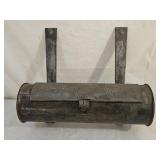 Vintage Early American Pierced Tin Candle Box