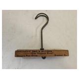 Antique Vintage Wood Adverting Skirt/Pants Hanger